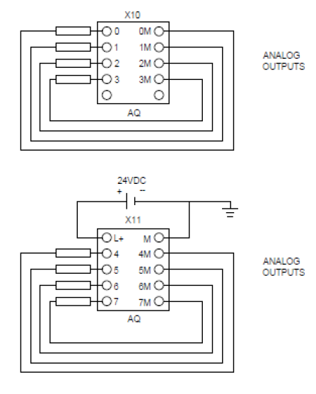 SM 1232 AQ 8x14bit wiring diagram