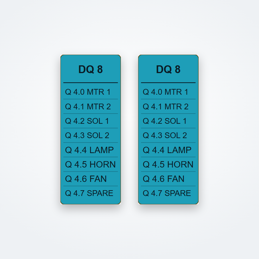 Printed Labeling Strip - ET 200SP I/O module (12.5 x 31 mm)